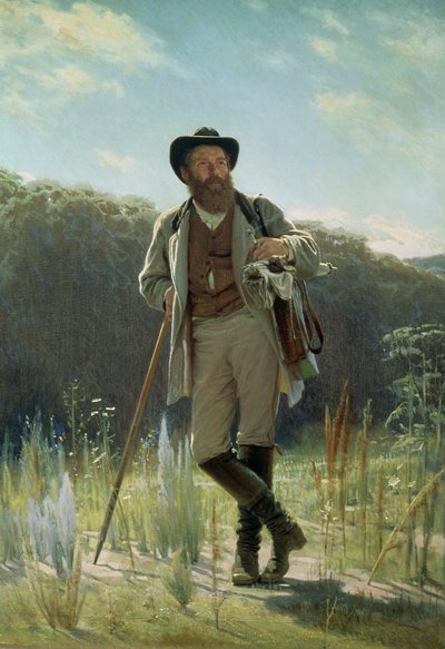 Portrait of Ivan Ivanovich Shishkin, 1873 by Ivan Nikolaevich Kramskoy